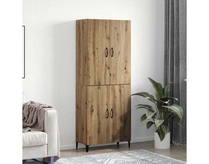 Sonata H Висок шкаф дъб артизан 69.5 x 34 x 180 см Инженерно дърво