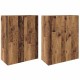 Sonata Dulap montat pe perete 2 buc. Lemn vechi 69,5 x 34 x 90 cm