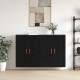 Sonata Dulap montat pe perete 2 buc. Stejar Negru 69,5 x 34 x 90 cm