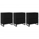 Sonata H Скейдбордове 3 pcs Черен дъб 180 x 35 x 70 см Инженерно дърво