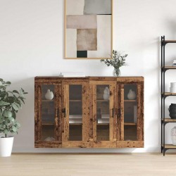 Sonata H Стенни шкафове 2 pcs Старо дърво 69.5 x 34 x 90 см - Corpuri, vitrine, biblioteci modulare