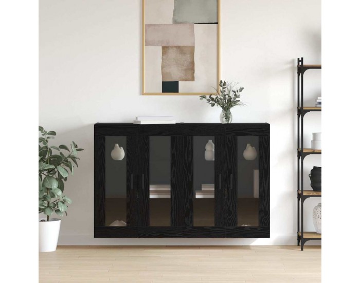 Sonata H Стенни шкафове 2 pcs Черен дъб 69.5 x 34 x 90 см