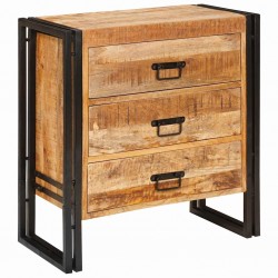 Sonata H Служебен шкаф Кафяво 66 x 33 x 70 см мангово дърво масив - Corpuri, vitrine, biblioteci modulare