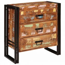 Sonata H Служебен шкаф Кафяво 66 x 33 x 70 см регенерирано дърво масив - Corpuri, vitrine, biblioteci modulare