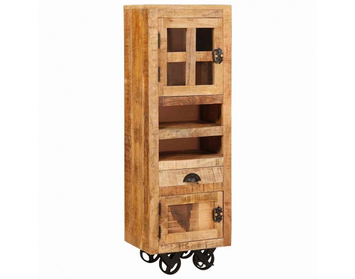 Sonata H Висок шкаф Кафяво 40 x 30 x 120.5 см мангово дърво масив
