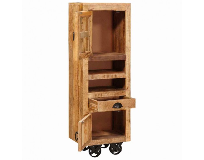 Sonata H Висок шкаф Кафяво 40 x 30 x 120.5 см мангово дърво масив