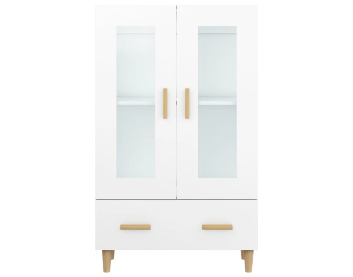 Sonata Dulap înalt, alb, 70x31x115 cm, lemn compozit