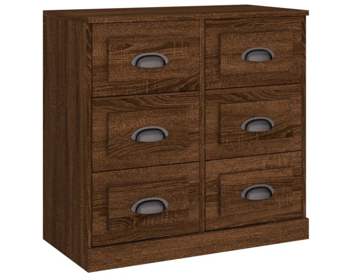 Sonata Servantă, stejar maro, 70x35,5x67,5 cm, lemn prelucrat