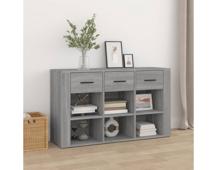 Sonata H Сайдборд, сив сонома, 100x30x59,5 см, инженерно дърво