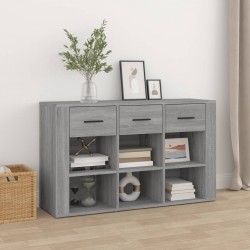 Sonata H Сайдборд, сив сонома, 100x30x59,5 см, инженерно дърво - Corpuri, vitrine, biblioteci modulare