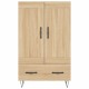 Sonata Dulap înalt, stejar Sonoma, 69,5x31x115 cm, lemn prelucrat