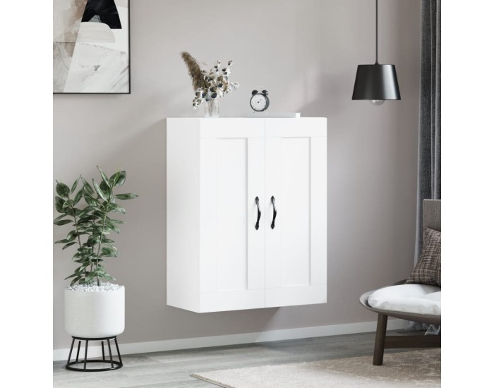 Sonata Dulap montat pe perete, alb, 69,5x34x90 cm, lemn prelucrat