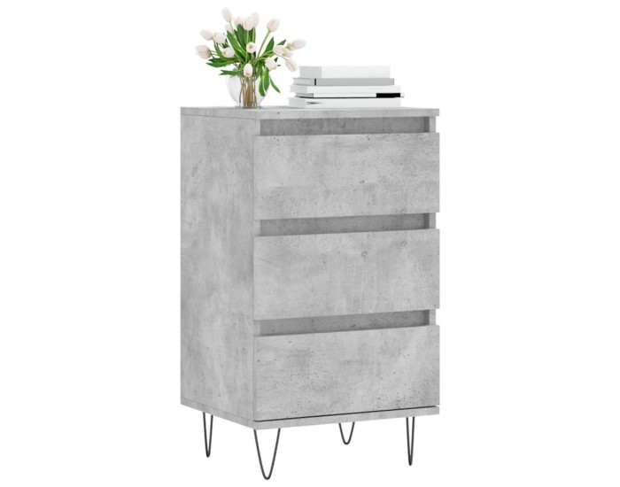 Sonata Dulap, gri beton, 40x35x70 cm, lemn prelucrat