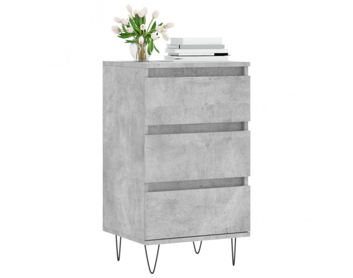 Sonata H Бюфет бетонно сив 40x35x70 см инженерно дърво