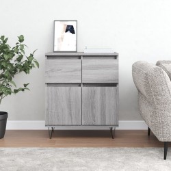 Sonata H Сайдборд, сив сонома, 60x35x70 см, инженерно дърво - Corpuri, vitrine, biblioteci modulare