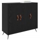 Sonata H Служебен шкаф Черно 90 x 34 x 80 см Инженерно дърво