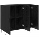 Sonata H Служебен шкаф Черен дъб 90 x 34 x 80 см Инженерно дърво