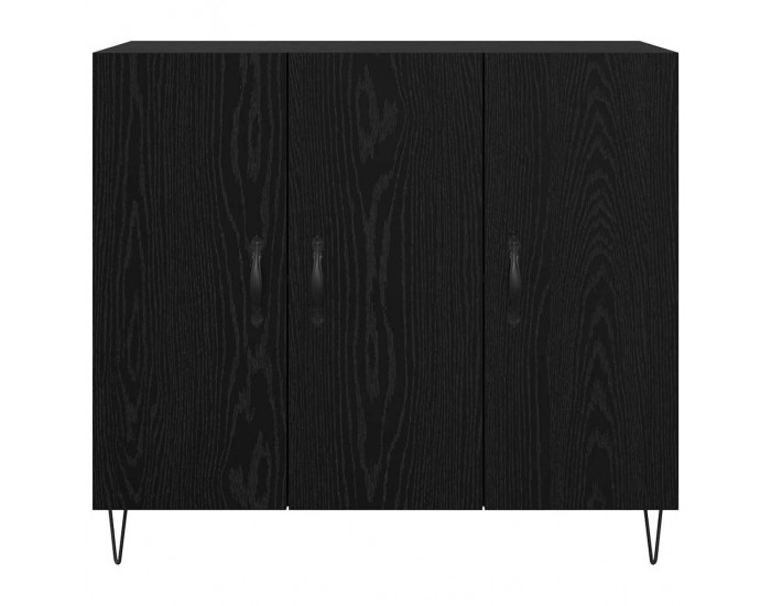 Sonata H Служебен шкаф Черен дъб 90 x 34 x 80 см Инженерно дърво