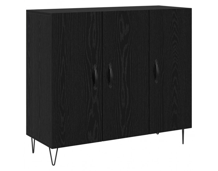 Sonata H Служебен шкаф Черен дъб 90 x 34 x 80 см Инженерно дърво