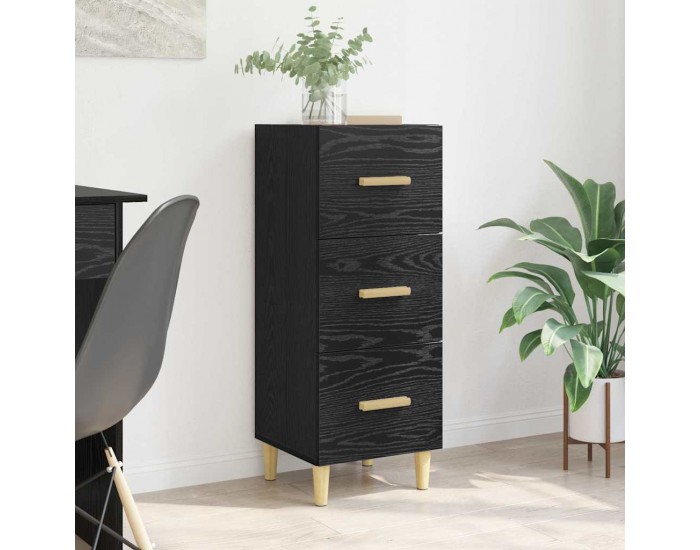 Sonata H Служебен шкаф Черен дъб 34.5 x 34 x 90 см Инженерно дърво