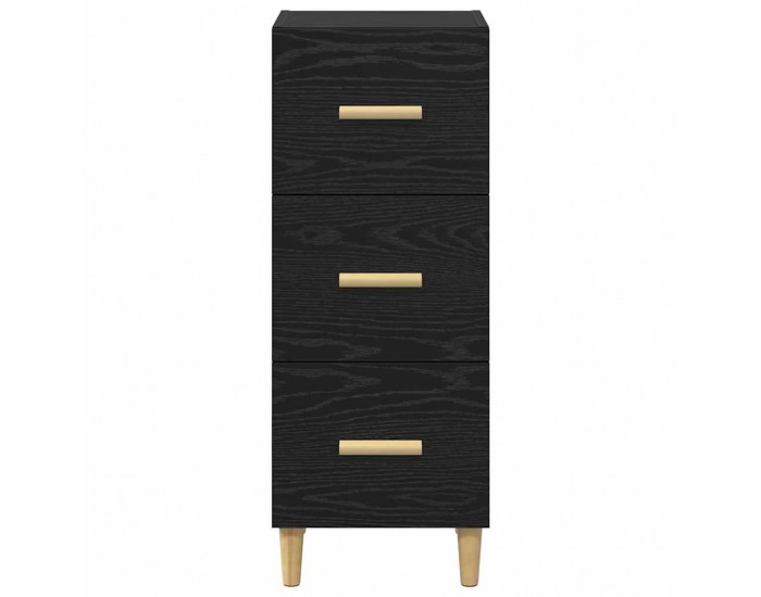Sonata H Служебен шкаф Черен дъб 34.5 x 34 x 90 см Инженерно дърво