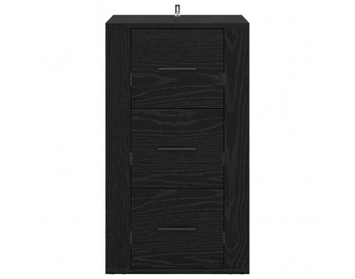 Sonata H Служебен шкаф Черен дъб 40 x 33 x 70 см Инженерно дърво