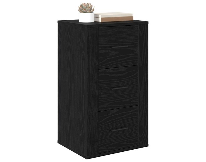 Sonata Bufet Stejar Negru 40 x 33 x 70 cm Lemn prelucrat