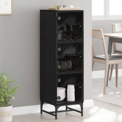 Sonata H Висок шкаф Черен дъб 35 x 37 x 117 см Инженерно дърво - Corpuri, vitrine, biblioteci modulare