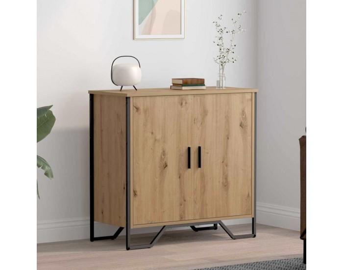 Sonata H Служебен шкаф Кафяво 78 x 35.5 x 74.5 см Инженерно дърво