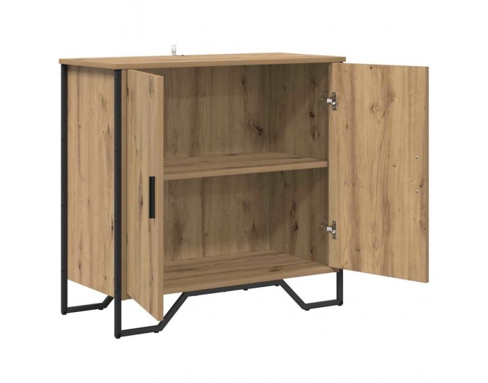 Sonata H Служебен шкаф Кафяво 78 x 35.5 x 74.5 см Инженерно дърво