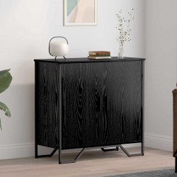 Sonata H Служебен шкаф Черно 78 x 35.5 x 74.5 см Инженерно дърво - Corpuri, vitrine, biblioteci modulare