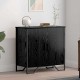 Sonata H Служебен шкаф Черно 78 x 35.5 x 74.5 см Инженерно дърво