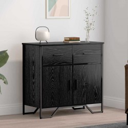 Sonata H Служебен шкаф Черен дъб 79.5 x 35.5 x 74.5 см Инженерно дърво - Corpuri, vitrine, biblioteci modulare