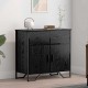 Sonata H Служебен шкаф Черен дъб 79.5 x 35.5 x 74.5 см Инженерно дърво