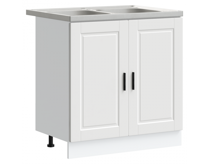 Sonata H Мивка с шкаф Porto 2 pcs Бяло 80 x 46 x 84.5 см Инженерно дърво
