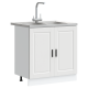 Sonata H Мивка с шкаф Porto 2 pcs Бяло 80 x 46 x 84.5 см Инженерно дърво