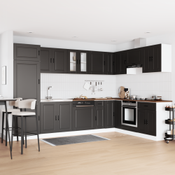 Sonata H Мивка с шкаф със съхранение Porto 2 pcs Черно 80 x 46 x 84.5 см - Dulapuri de baie