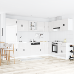 Sonata H Мивка с шкаф Porto 2 pcs Бяло 80 x 46 x 84.5 см Инженерно дърво - Dulapuri de baie