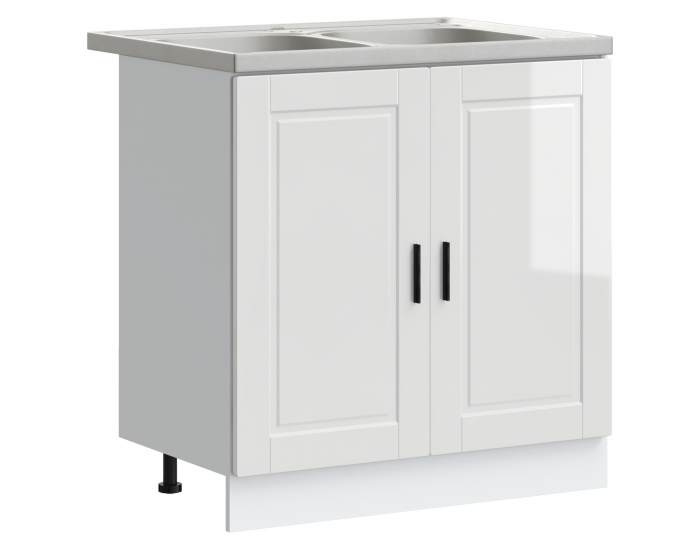 Sonata H Мивка с шкаф Porto 2 pcs Бяло 80 x 46 x 84.5 см Инженерно дърво