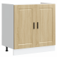 Sonata H Мивка с шкаф с врата Porto 2 pcs Кафяво 80 x 46 x 84.5 см
