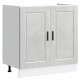 Sonata H Мивка с шкаф Porto 2 pcs Сив 80 x 46 x 84.5 см Инженерно дърво