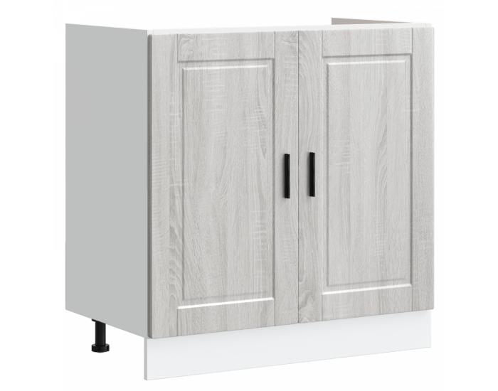 Sonata H Мивка с шкаф Porto 2 pcs Сив 80 x 46 x 84.5 см Инженерно дърво
