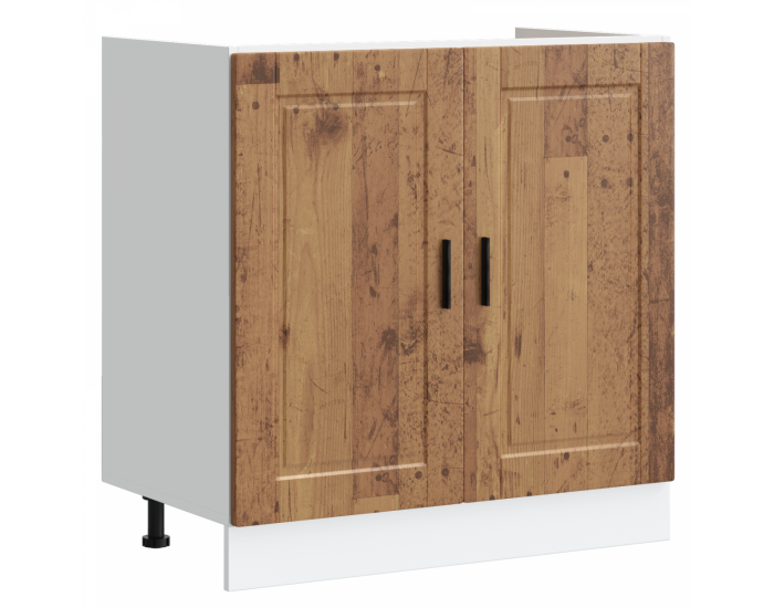Sonata H Мивка с шкаф с врата Porto 2 pcs Кафяво 80 x 46 x 84.5 см