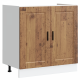 Sonata H Мивка с шкаф с врата Porto 2 pcs Кафяво 80 x 46 x 84.5 см