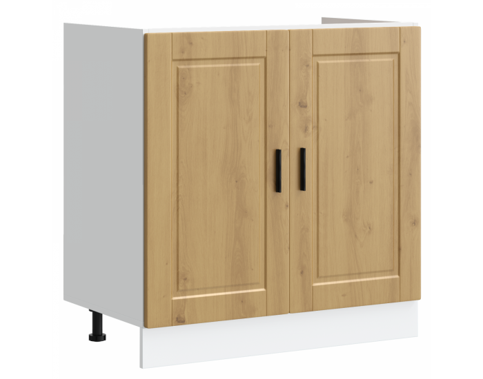 Sonata H Мивка с шкаф с врата Porto 2 pcs Кафяво 80 x 46 x 84.5 см