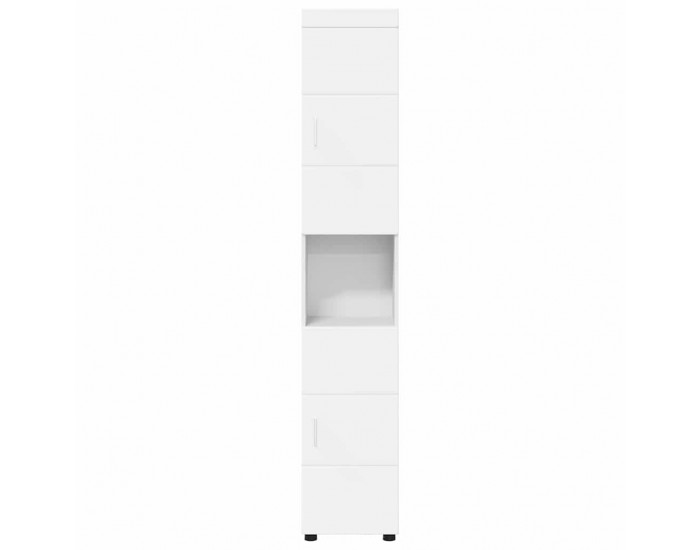Sonata H Шкаф за баня TULUM Бяло 37 x 31.5 x 203 см Инженерно дърво
