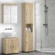Sonata H Шкаф за баня със съхранение TULUM дъб сонома 37 x 31.5 x 203 см