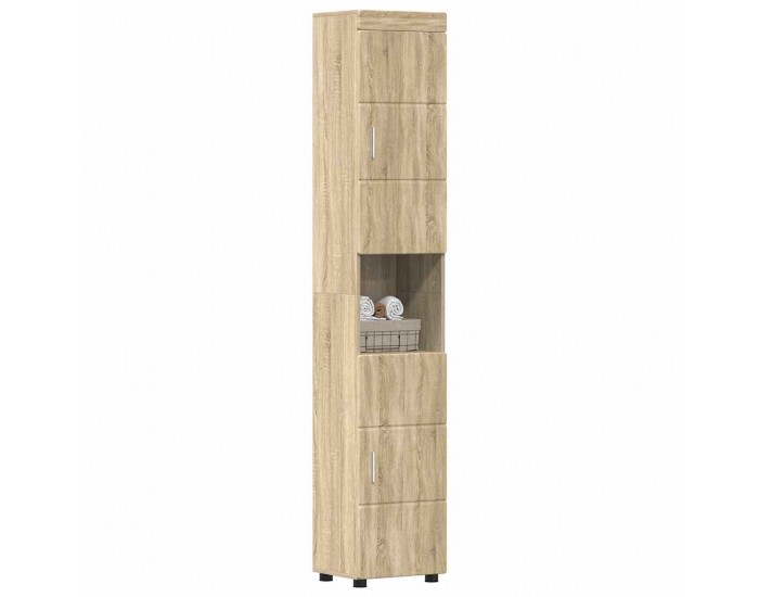 Sonata H Шкаф за баня със съхранение TULUM дъб сонома 37 x 31.5 x 203 см