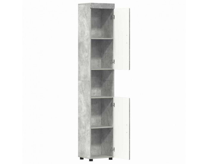 Sonata H Шкаф за баня с врата TULUM Бетонно сиво 37 x 31.5 x 203 см