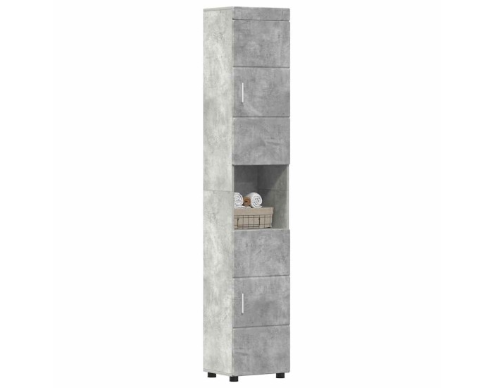 Sonata Set dulap baie TULUM Gri din beton 37 x 31,5 x 203 cm
